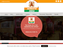 Tablet Screenshot of namasteindia.pl